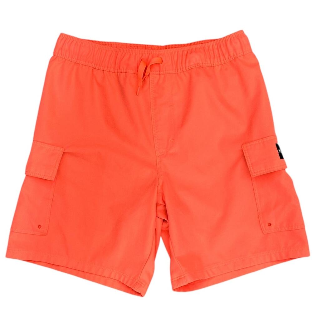HURLEY Boys Neon Orange Cargo Hybrid Short Size Large 10/12